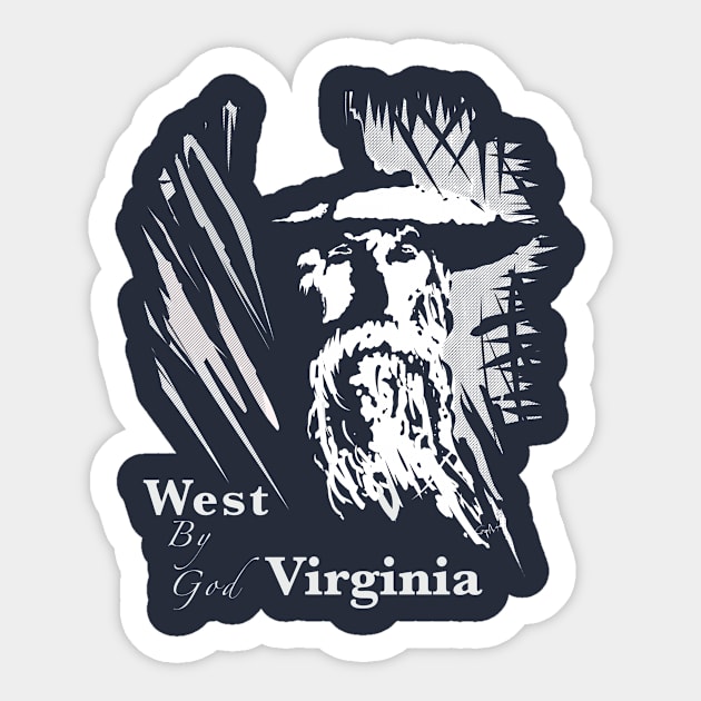 West Virginia Sticker by Coop Art